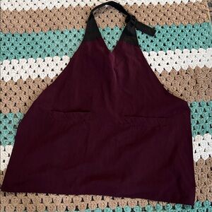 Disneyland Parks Unisex Cast Member Burgundy Halter Apron Collectible